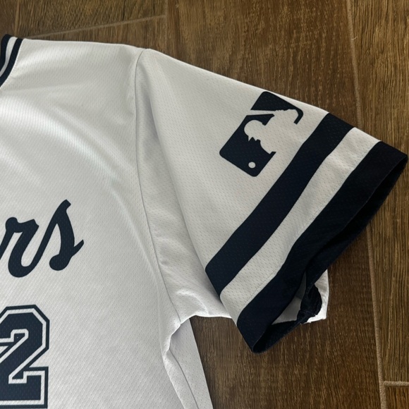 Champro Tigers Baseball Jersey White Blue #2 Men’s Adult Large Mesh MLB Style - Picture 4 of 7